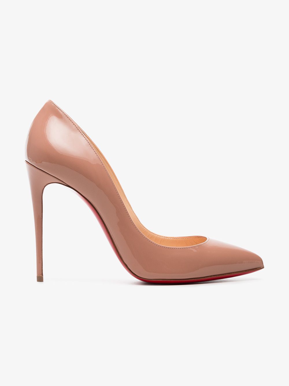 Christian Louboutin Nude Pigalle Follies 100 Patent Leather Pumps | Browns Fashion