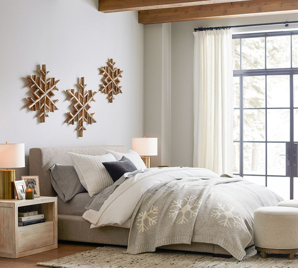 Driftwood Snowflake Wall Art - Set of 3 | Pottery Barn (US)