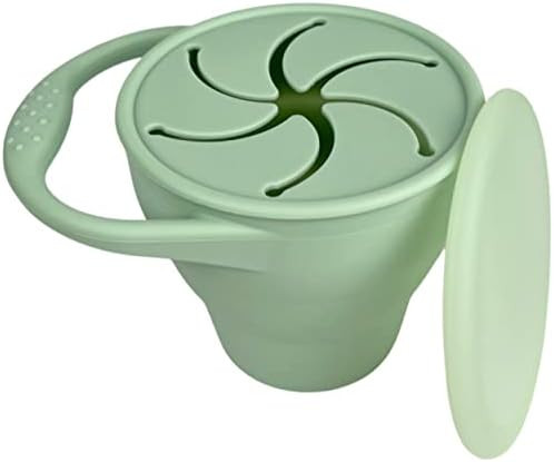 BraveJusticeKidsCo | Snack Attack Snack Cup | Collapsible Silicone Snack Container | Toddler and ... | Amazon (US)