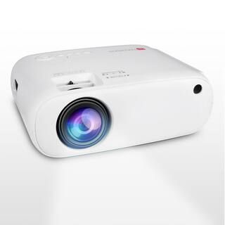 DARTWOOD Premium Projector 1920 x 1080 Resolution - 200 in. Portable Projector and Built-In Speak... | The Home Depot