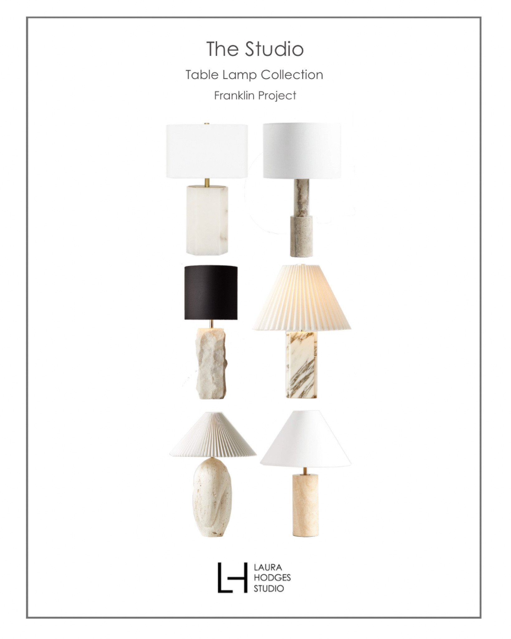 Some beautiful stone based table lamps. 🤍