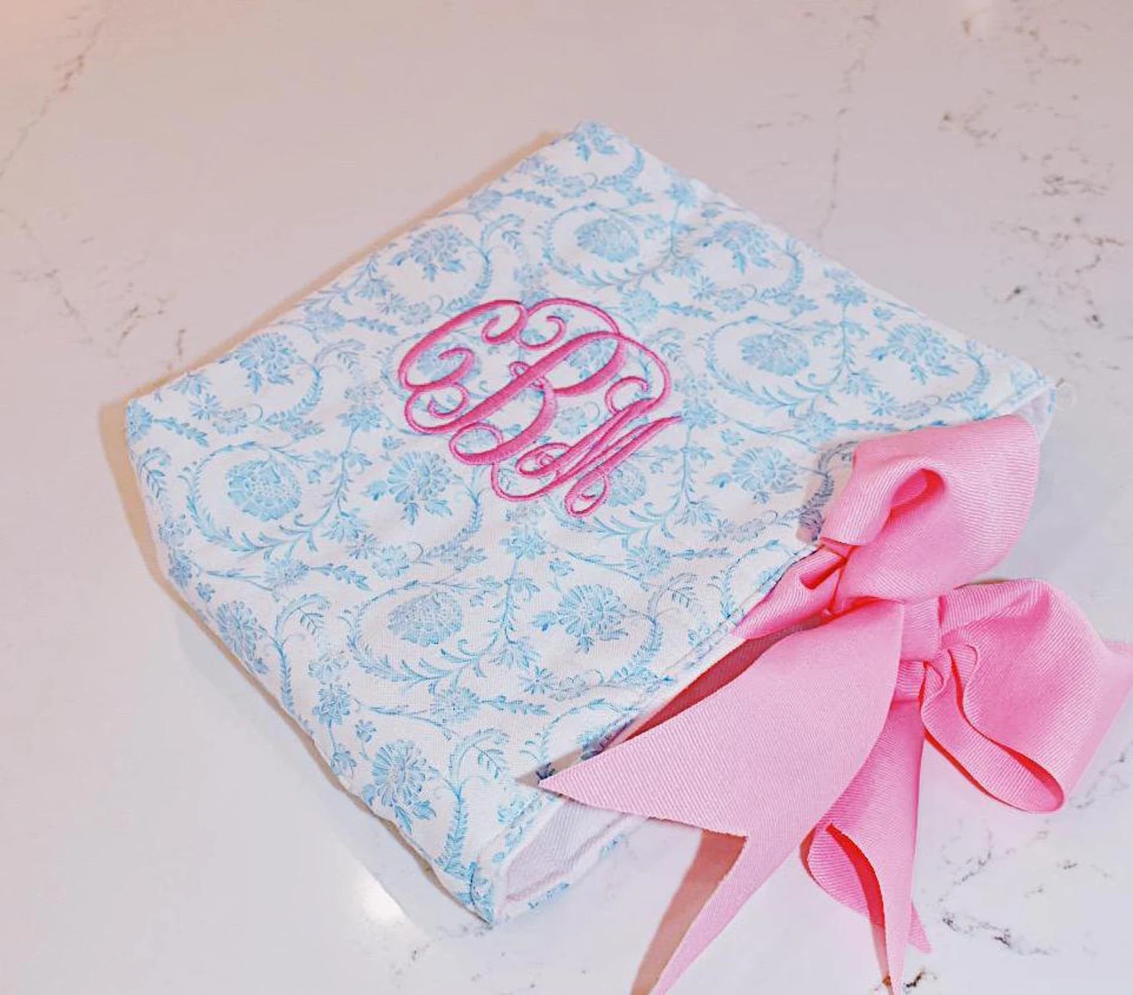 Vintage Floral Bible Cover With Bow: Monogram Book Sleeve - Etsy | Etsy (US)