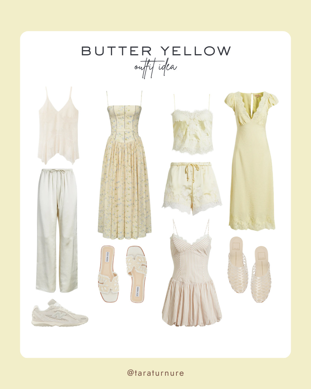 In my butter yellow era. From floral midis to delicate lace sets, these sunny tones are the ultimate spring mood. 

#ButterYellow #SpringStyle #OutfitInspo #SoftAesthetic #SpringFashion #YellowAesthetic 

 #LTKootd #LTKBeauty