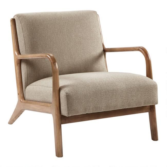Elm Textured Ben Upholstered Chair | World Market