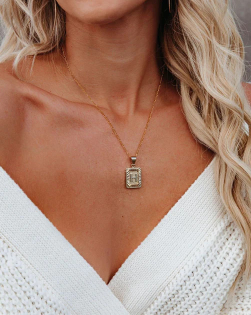 Bracha - Initial Card Necklace | VICI