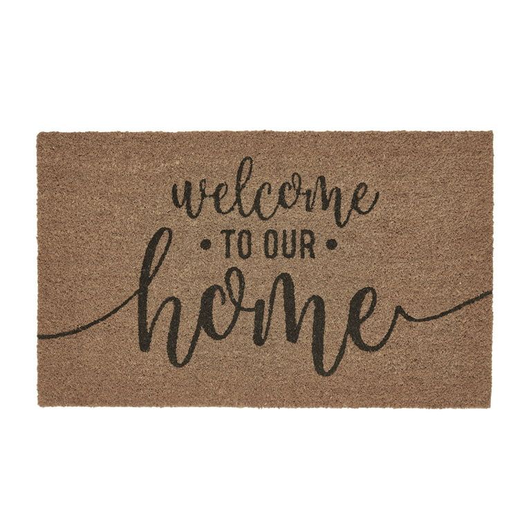 My Texas House Welcome to Our Home Coir Doormat, 18" x 30" | Walmart (US)