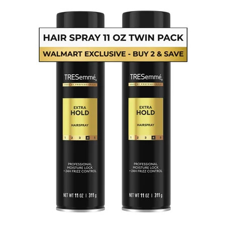 Tresemme Extra Hold Hairspray 24H Frizz Control, 11 oz 2 Count | Walmart (US)