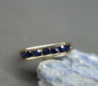 Sapphire 14k Yellow Gold Band size 4.5  | eBay | eBay US