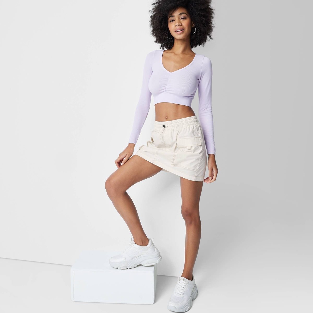 Women's Parachute Cargo Mini Skirt - Wild Fable™ | Target