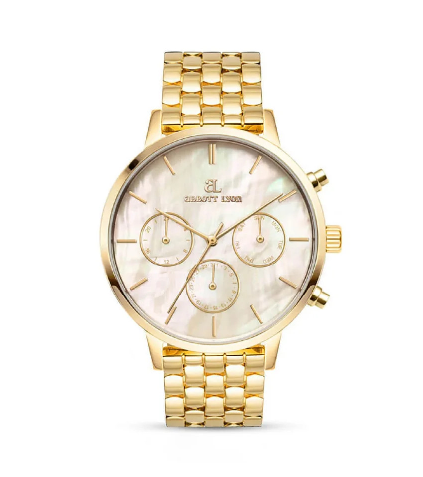 Gold Pearl Link Nueva 40 Watch | Abbott Lyon