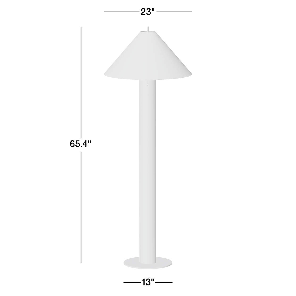 Remi Natural Linen Floor Lamp 65" + Reviews | Crate & Barrel | Crate & Barrel
