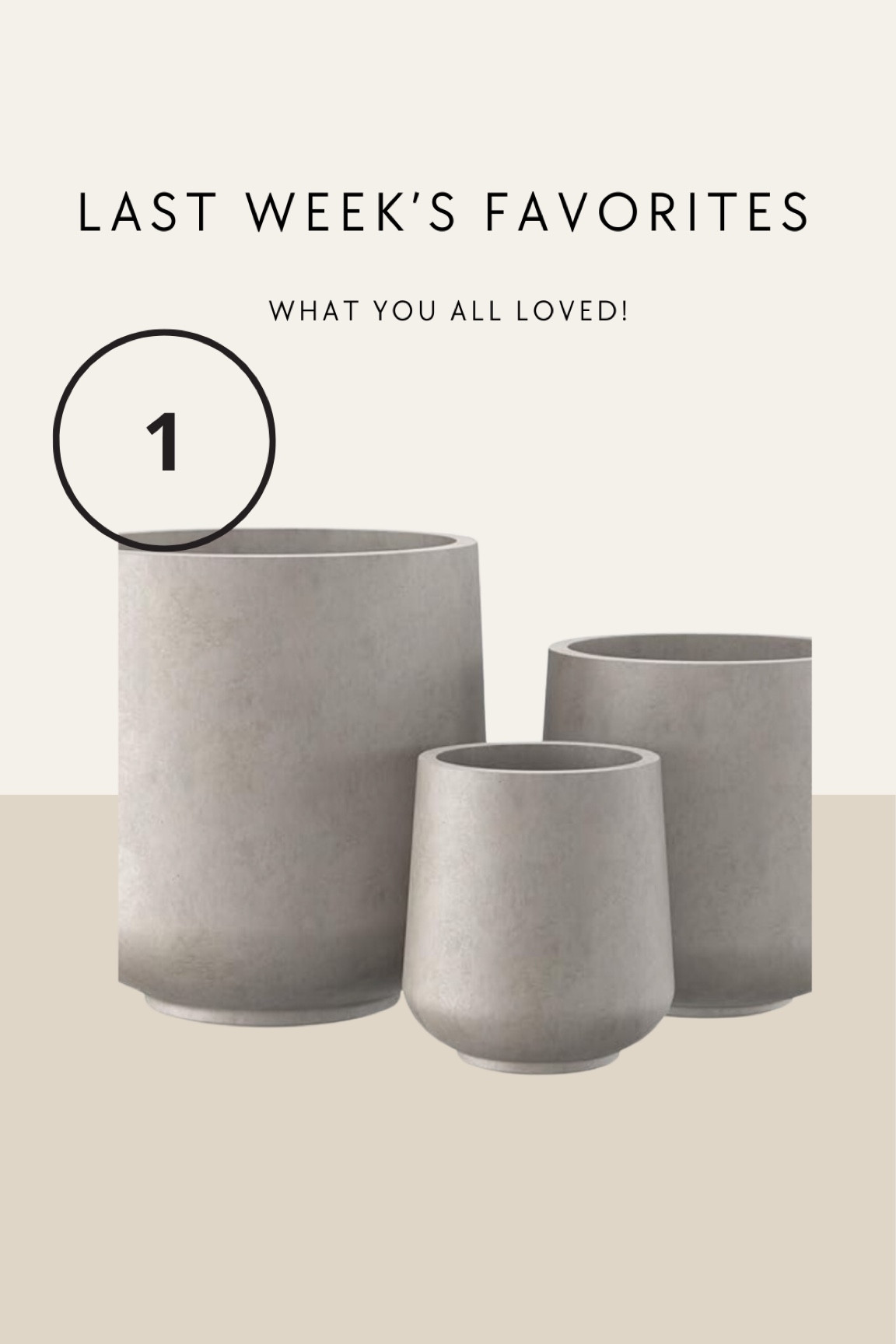 Set of 3 concrete planters for $113! Come in multiple colors 

#LTKHome #LTKSaleAlert #LTKSeasonal