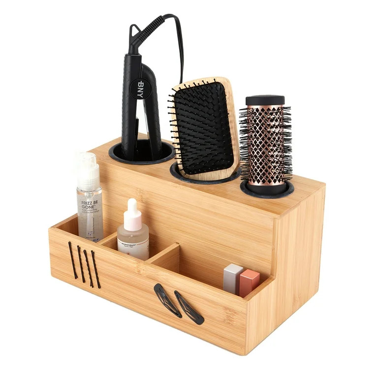 Better Homes & Gardens Bamboo Hair Tools Organizer | Walmart (US)