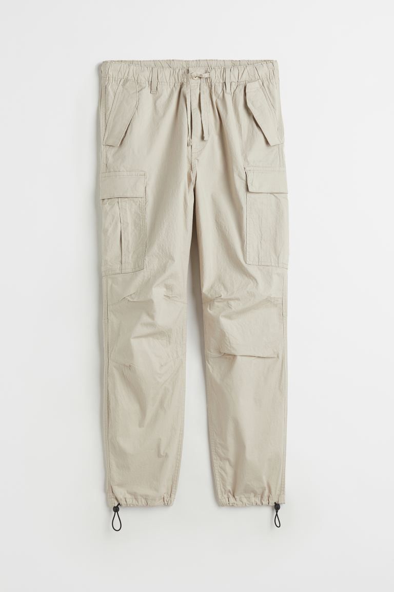 Regular Fit Ripstop Cargo Pants - Light beige - Men | H&M US | H&M (US + CA)