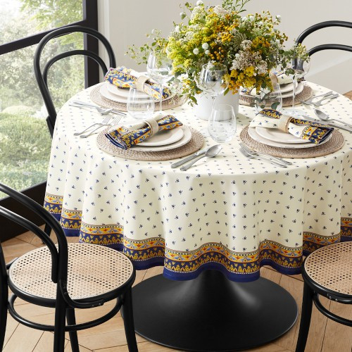 Sicily Tablecloth, 70"" Round | Williams-Sonoma