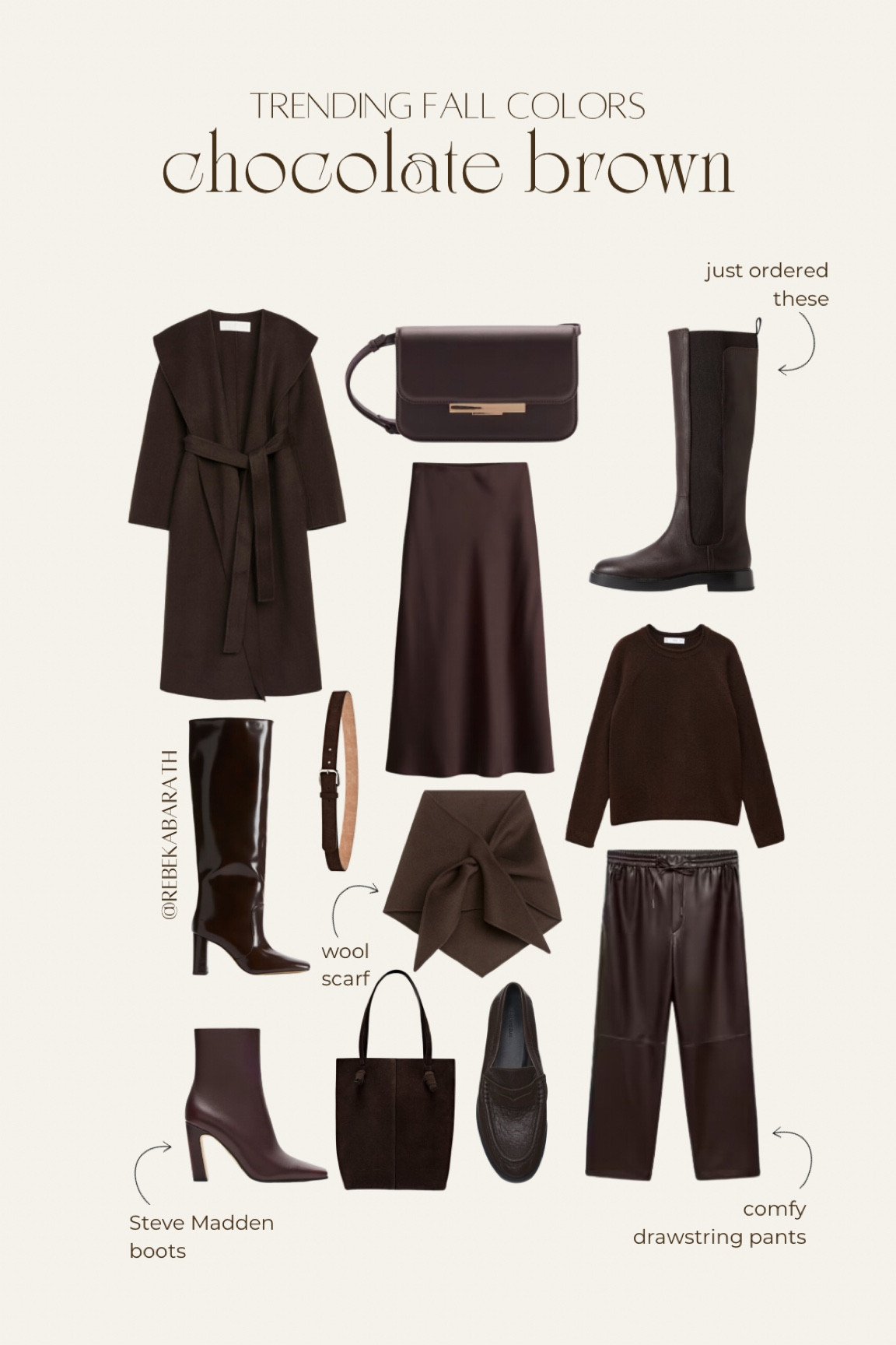 fall trends series: chocolate brown 💼 

shop your fave chocolate brown pieces from coats and skirts to chic accessories, like belts and bags 💫 

chocolate brown palette | fall trends | f/w trends | what to wear | fall style

#LTKFindsUnder100 #LTKSeasonal #LTKStyleTip