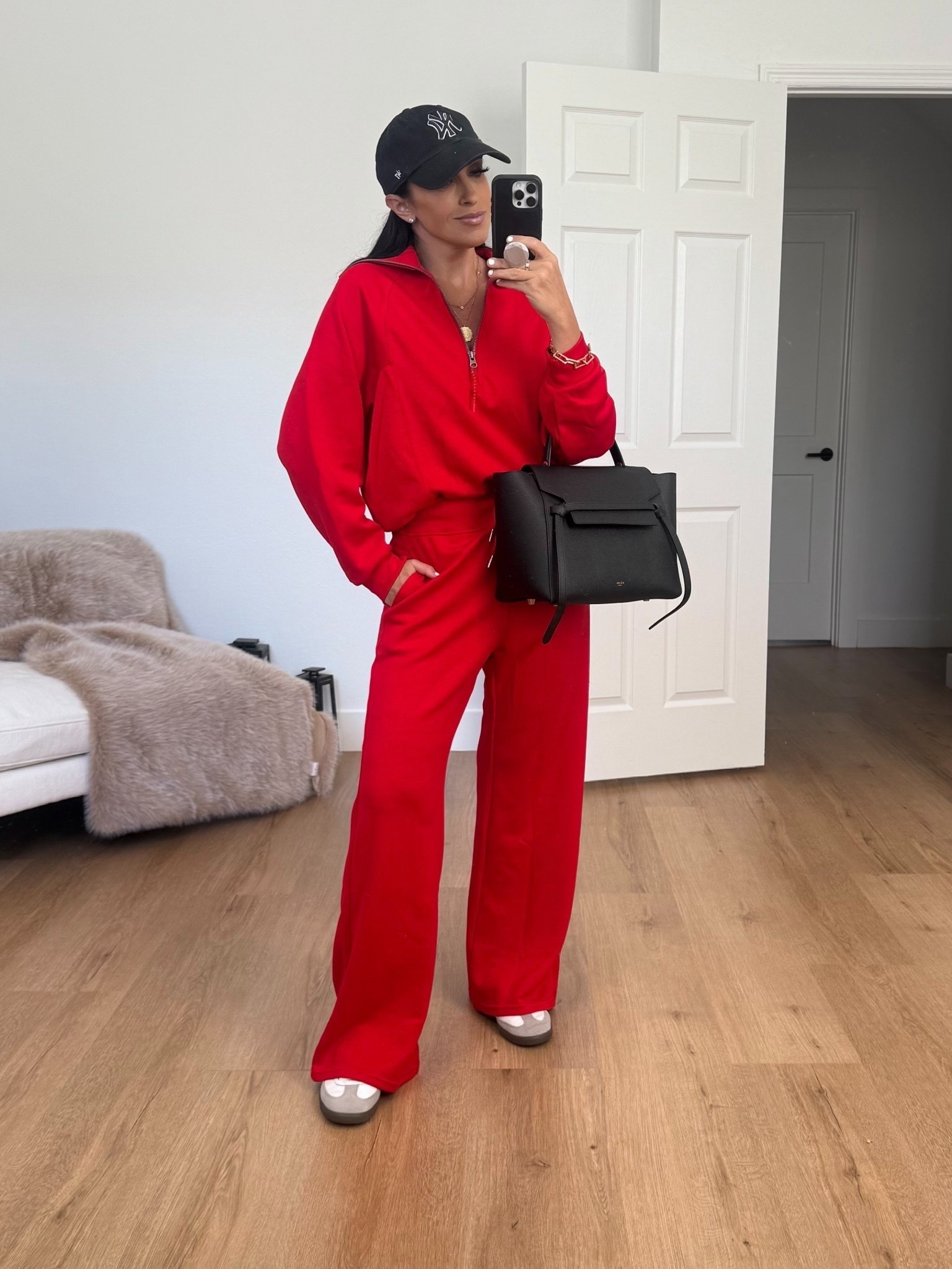 Feels like Spanx two piece set wearing size medium. 