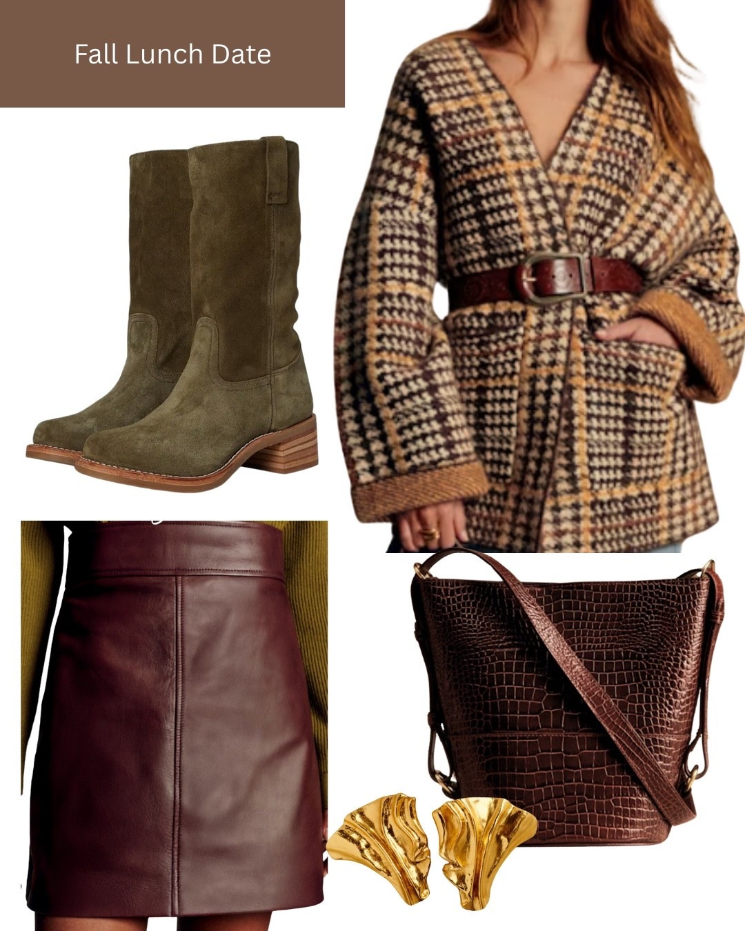 What to wear for a lunch with friends this fall! Love a jacket that can be belted at the waist, especially paired with a sleek skirt and slouchy boots. 

#LTKStyleTip #LTKSeasonal