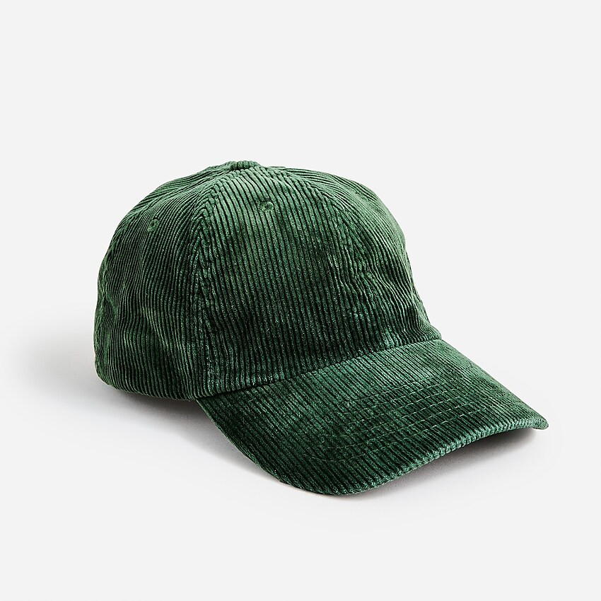 Garment-dyed corduroy baseball cap | J. Crew US