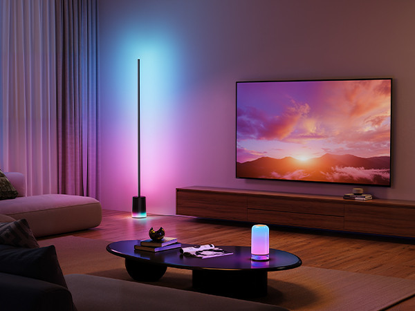 Govee Floor Lamp 2 with Matter, RGBIC, Warm Cool White LED, Alexa Compatible, 1725lm, Music Sync,... | Amazon (US)