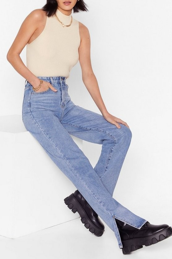 Slit's Now or Never High-Waisted Jeans | NastyGal (US & CA)