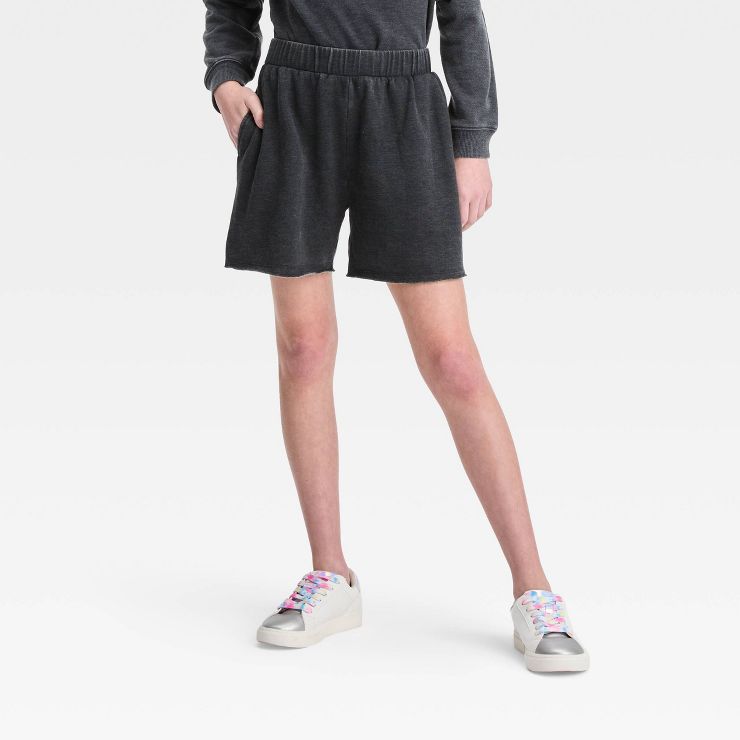 Girls' Washed Fleece Pull-On Shorts - art class™ | Target