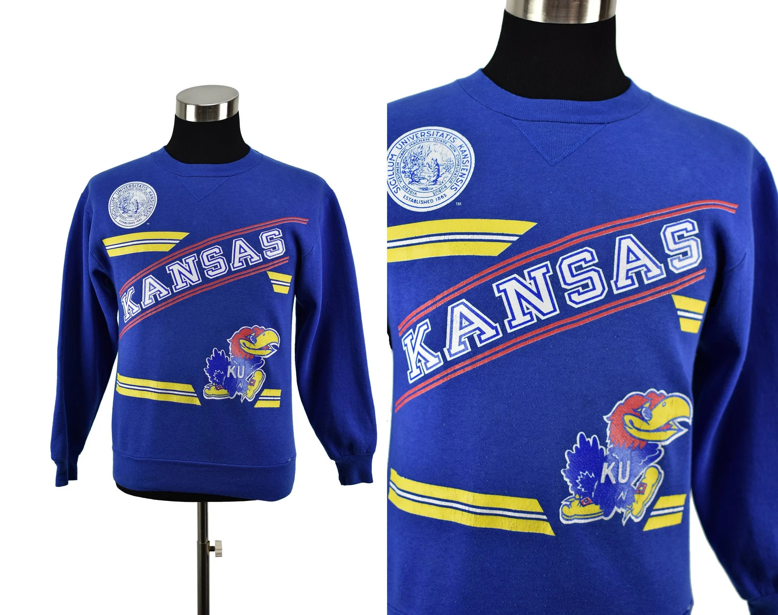 Vintage 80s 90s University of Kansas Jayhawks Pull-over | Etsy | Etsy (US)