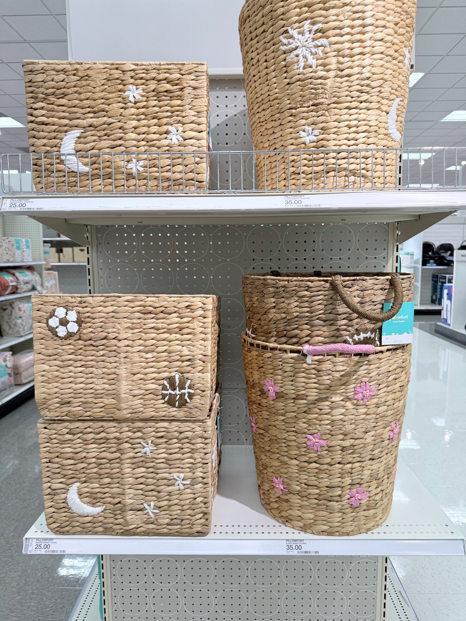 Okay but these woven baskets for a kids’ room are so cute 🤎

I love when storage actually adds to the room instead of looking like clutter, and these have the sweetest little embroidered details — moons, stars, flowers, and even sports. They feel really calm and neutral but still playful enough for a kids’ space.

Perfect for organizing toys, blankets, stuffed animals, or even laundry while keeping the room looking tidy and aesthetic.

#kidsroomdecor #kidsroomorganization #playroomstorage #kidsroominspo #neutralkidsroom #organizationideas #playroomdecor #kidsstorage #homeorganization #ltkhome

#LTKHome #LTKmomlife #LTKKids