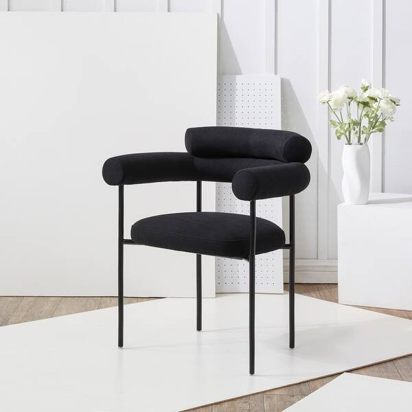 SAFAVIEH Couture Jaslene Curved Back Dining Chair (Fully Assembled) - 26 in. W x 21 in. D x 30 in... | Bed Bath & Beyond