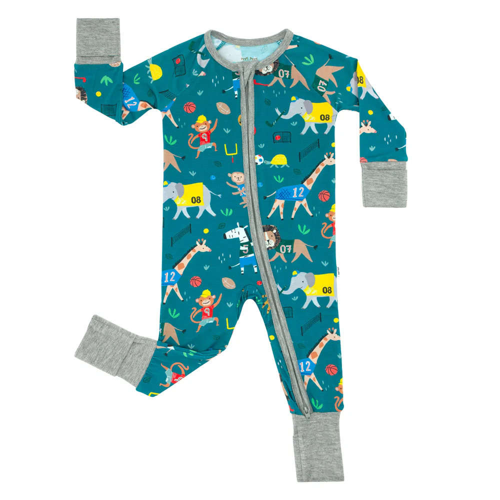 Jungle Gym Bamboo Viscose Zippy | Little Sleepies