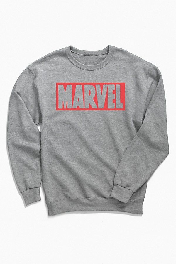 Marvel Brick Logo Crew Neck Sweatshirt | Urban Outfitters (US and RoW)