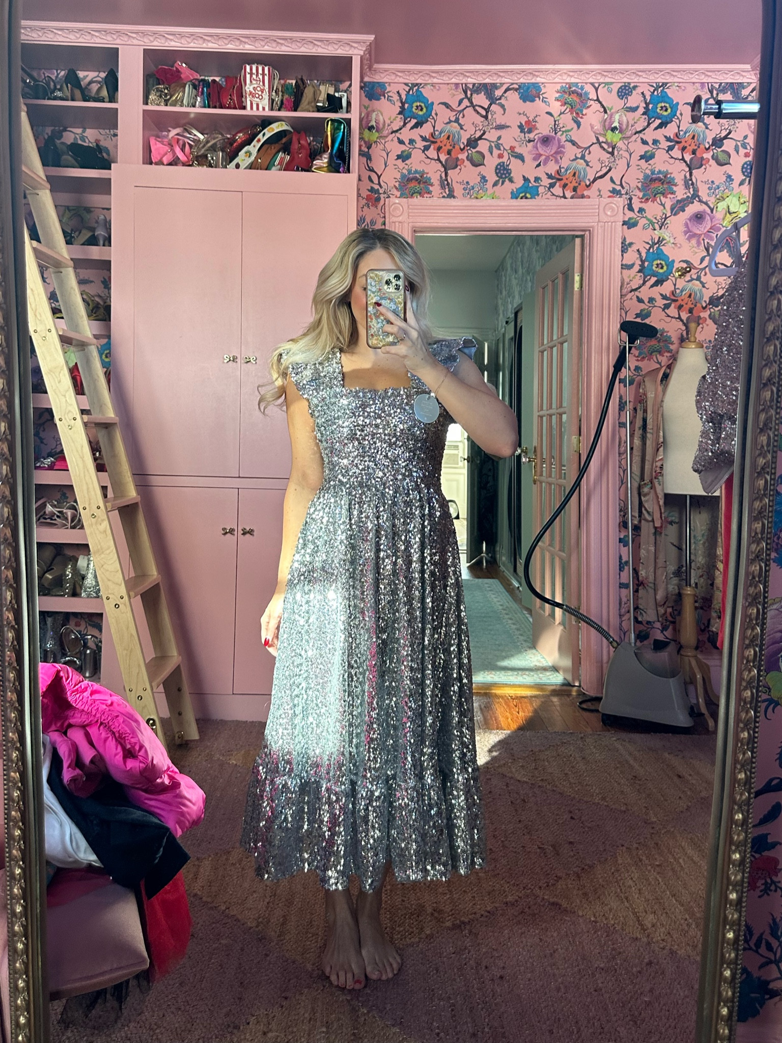 Hill house sequin nap dress Christmas party dress ideas New Year’s Eve outfit 
Wearing size medium fits true to size 

#LTKparties #LTKHoliday