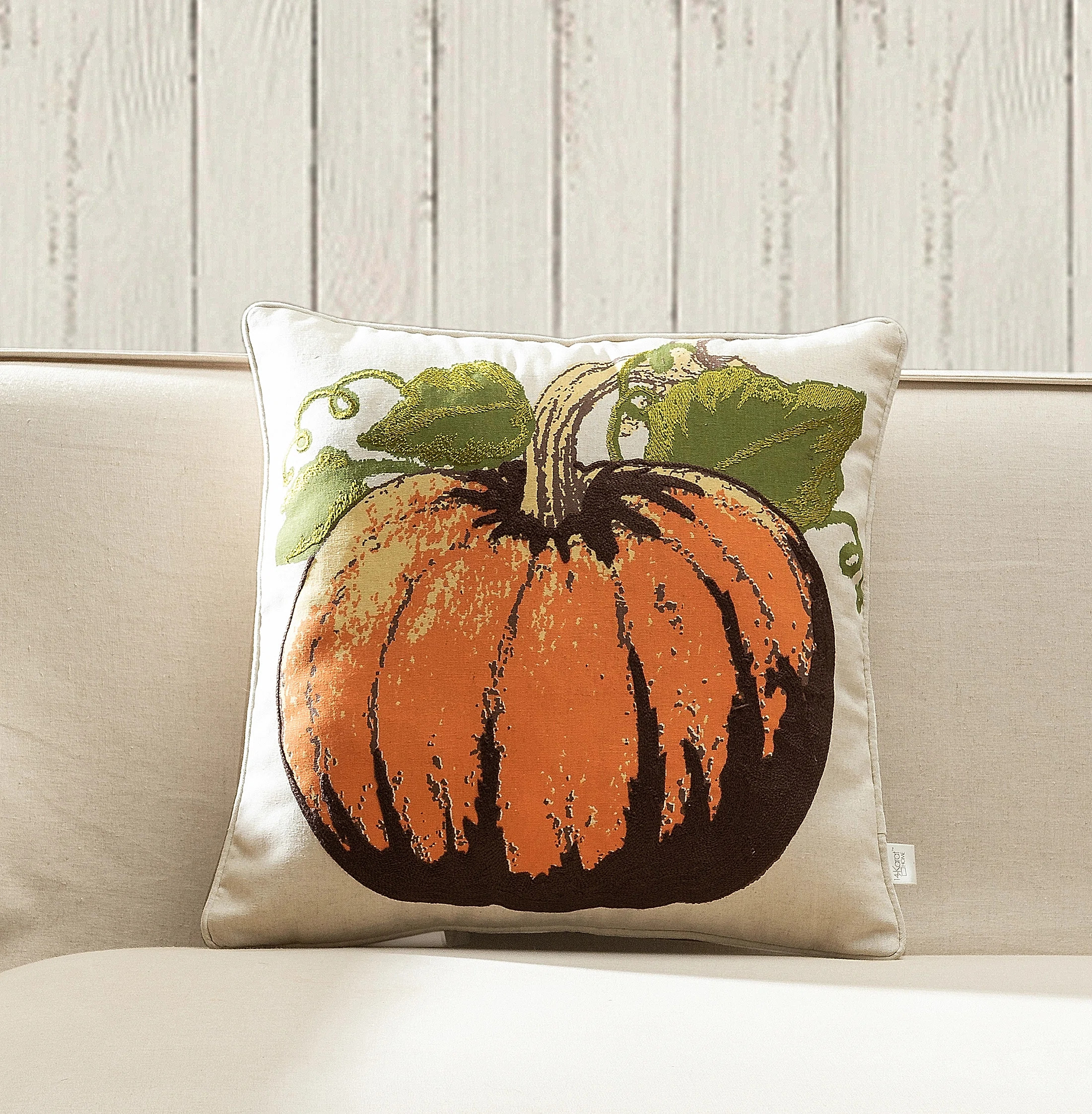 14 Karat Home Inc.  Fall Pumpkin Throw Pillow Cover & Reviews | Wayfair | Wayfair North America