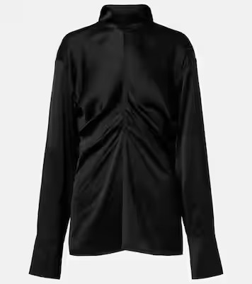 Gathered satin top | Mytheresa (US/CA)