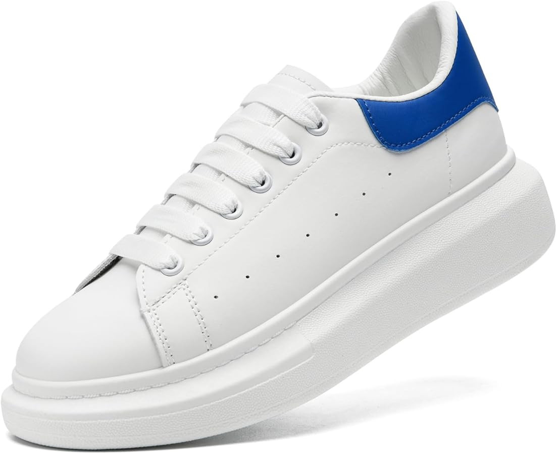 COVS Platform White Sneakers for Women, Women's Fashion Sneakers, Leather Sneakers for Women Unis... | Amazon (US)