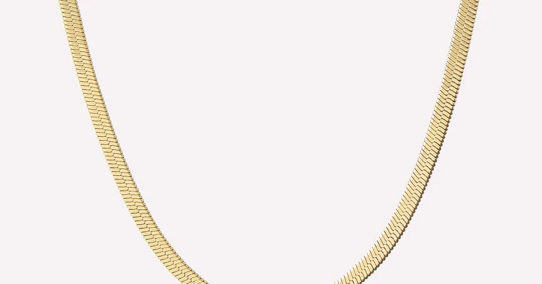 Herringbone Chain Necklace - Ina | Ana Luisa