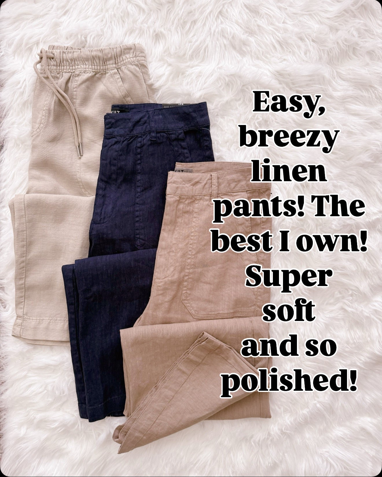 These linen pants have completely changed my warm weather wardrobe game.

linen pants women summer casual comfortable drawstring elastic waist breathable lightweight neutral beige navy relaxed fit loungewear vacation pants soft fabric spring pants

#LTKOver40 #LTKSeasonal #LTKmomlife