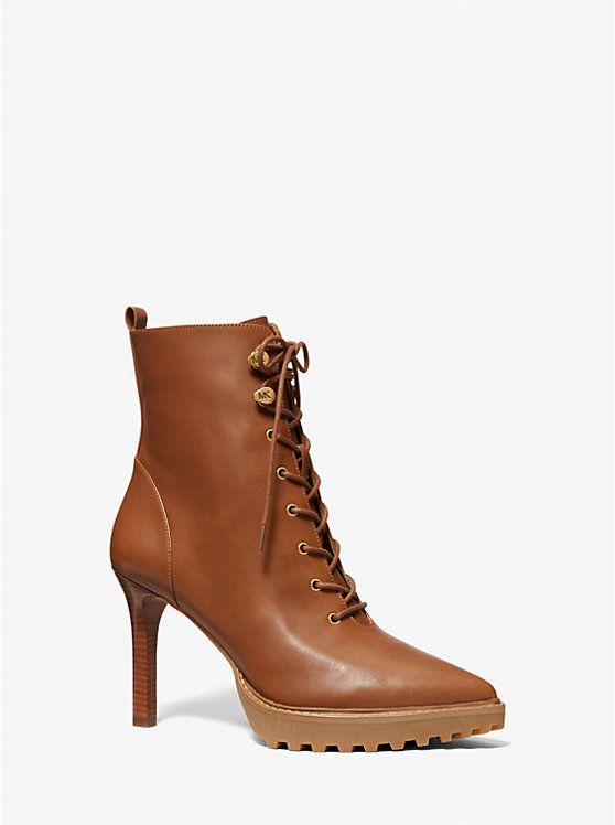 Kyle Leather Lace-Up Boot | Michael Kors US