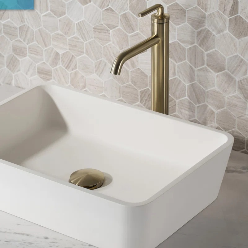 KVF-1220BG Ramus Single Handle Vessel Sink Bathroom Faucet with Drain Assembly | Wayfair North America