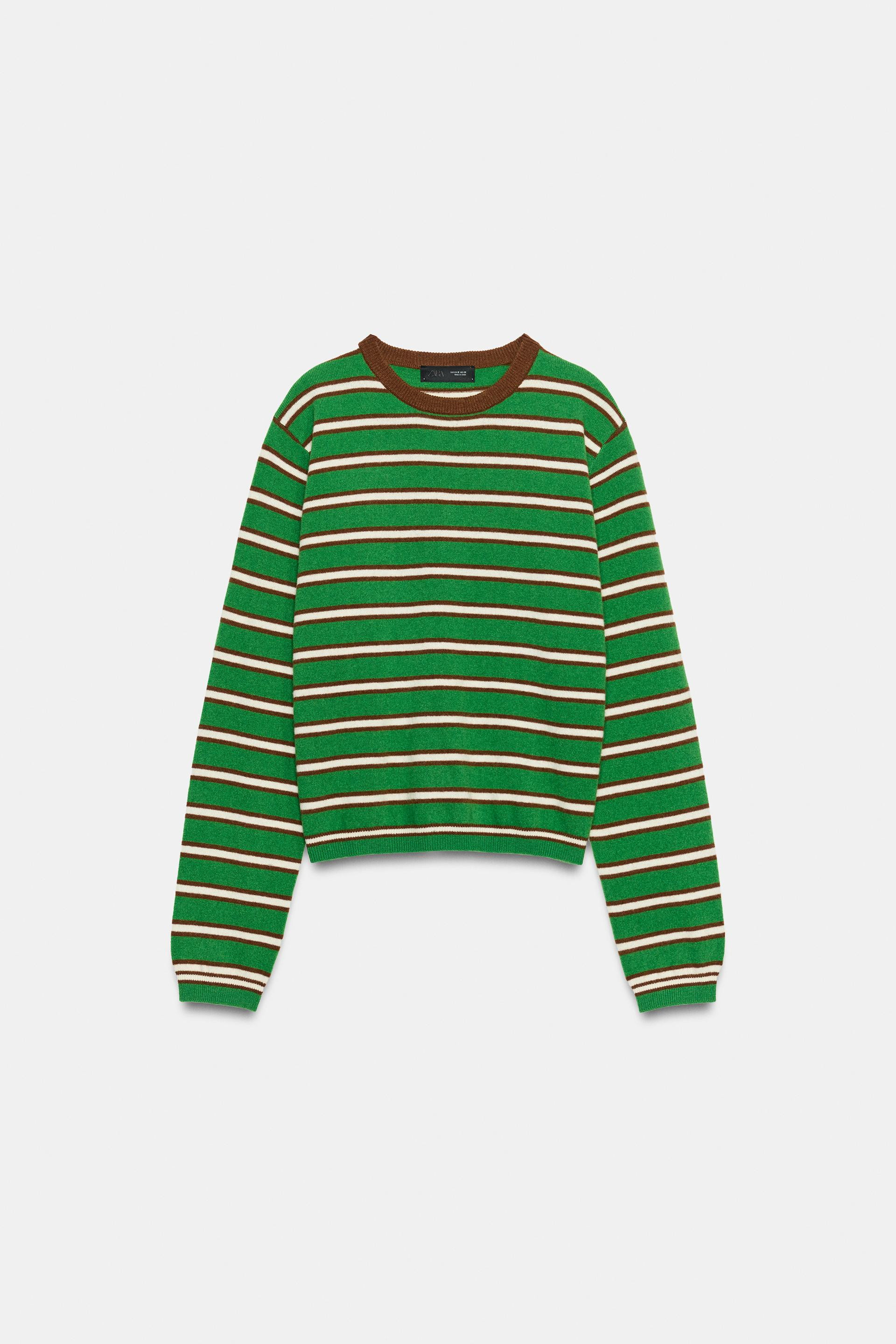 STRIPED 100% WOOL JUMPER | Zara US