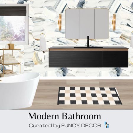 Spa-like elegance in a modern bathroom design featuring pieces from West Elm and All Modern

#LTKhome #LTKstyletip