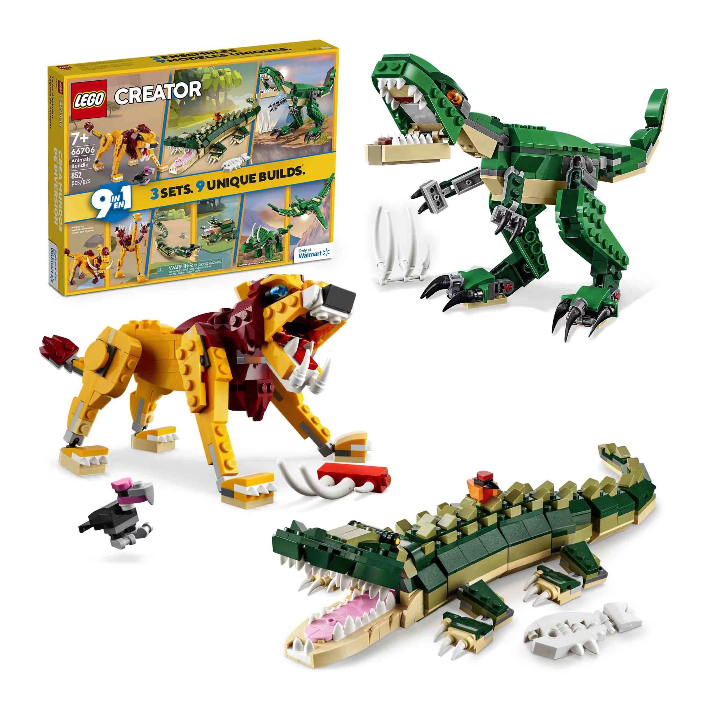 LEGO Creator Animals Bundle Walmart Exclusive includes 3 different 3in1 builds 66706 - Walmart.co... | Walmart (US)