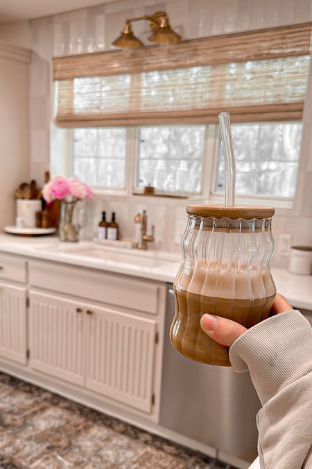 Amazon kitchen home finds 
Glass coffee cup with lid
Soap dispenser set
Marble tray 
Wooden utensils set

#amazon #kitchen #home #laurabeverlin

#LTKsalealert #LTKunder50 #LTKhome