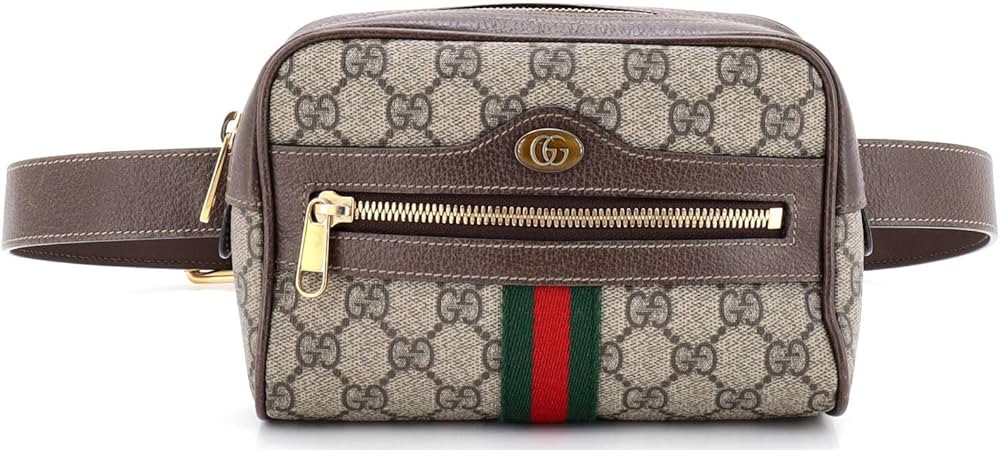 Amazon.com: Gucci, Pre-Loved Ophidia Belt Bag GG Coated Canvas Small, Brown : Amazon Luxury | Amazon (US)