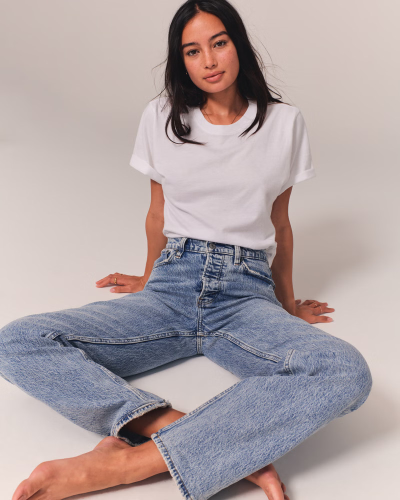 High Rise Dad Jeans | Abercrombie & Fitch (UK)