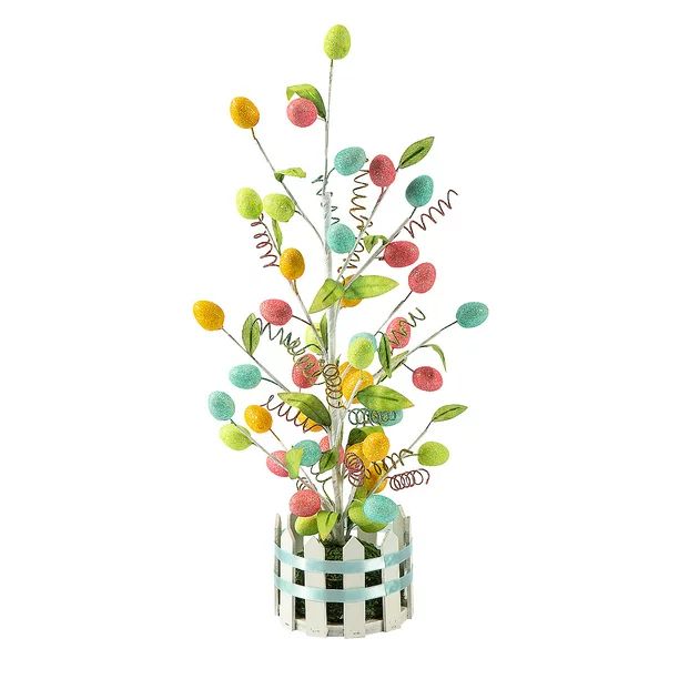 Fun Express Pastel Easter Egg Tree Decoration, Home Decor - Walmart.com | Walmart (US)