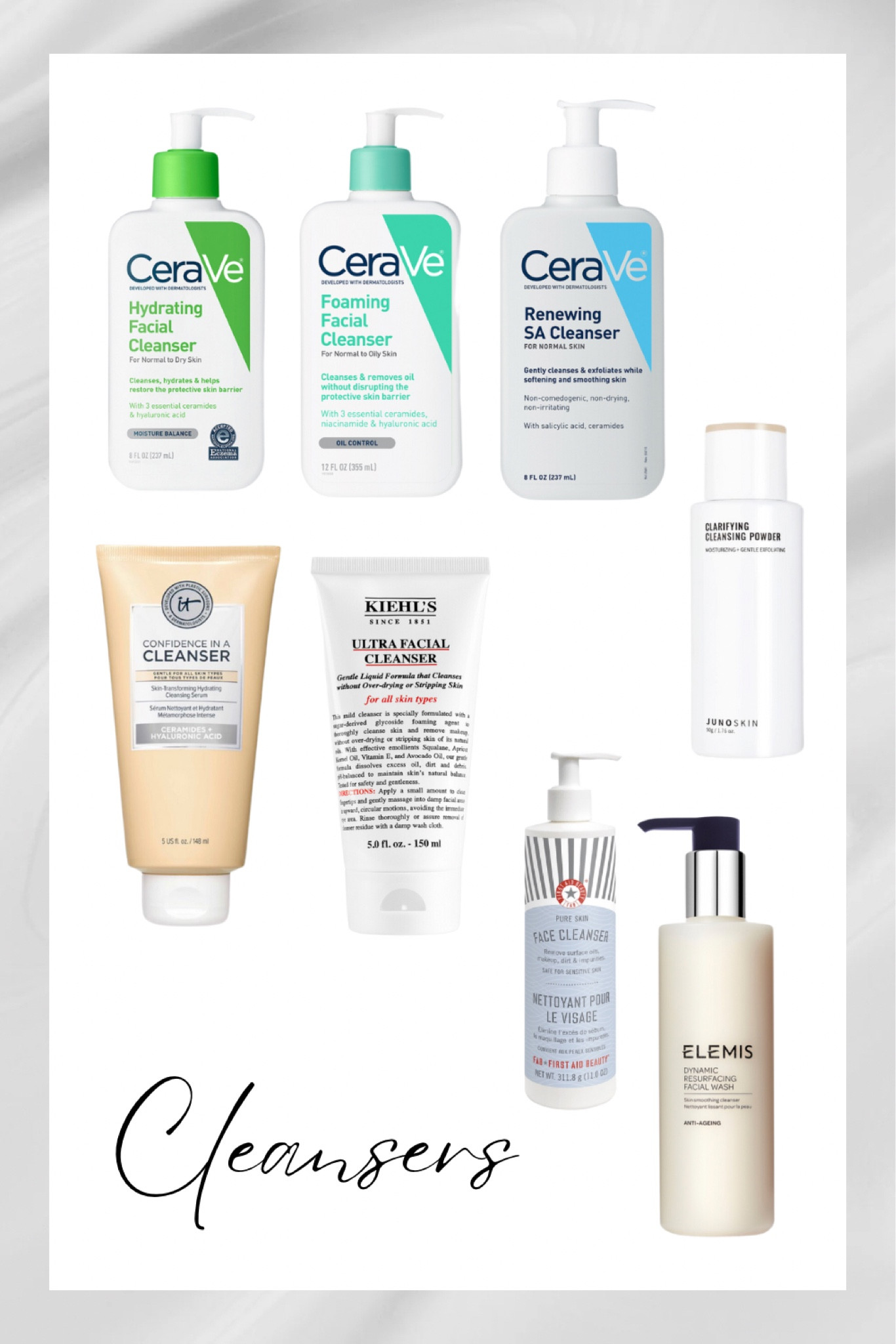 Cleansers I love and trust for all skin types and budgets! 

#LTKbeauty #LTKfindsunder100