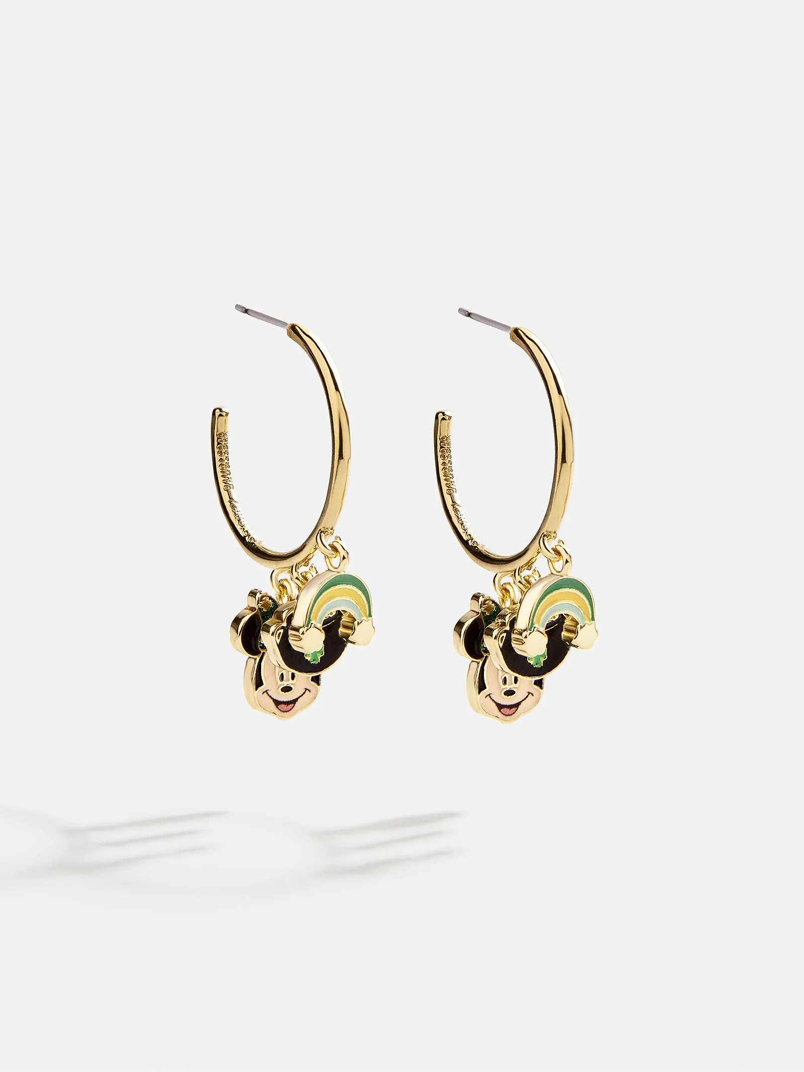 Disney Minnie Mouse Somewhere Over The Rainbow Hoop Earrings - Minnie Mouse | BaubleBar (US)