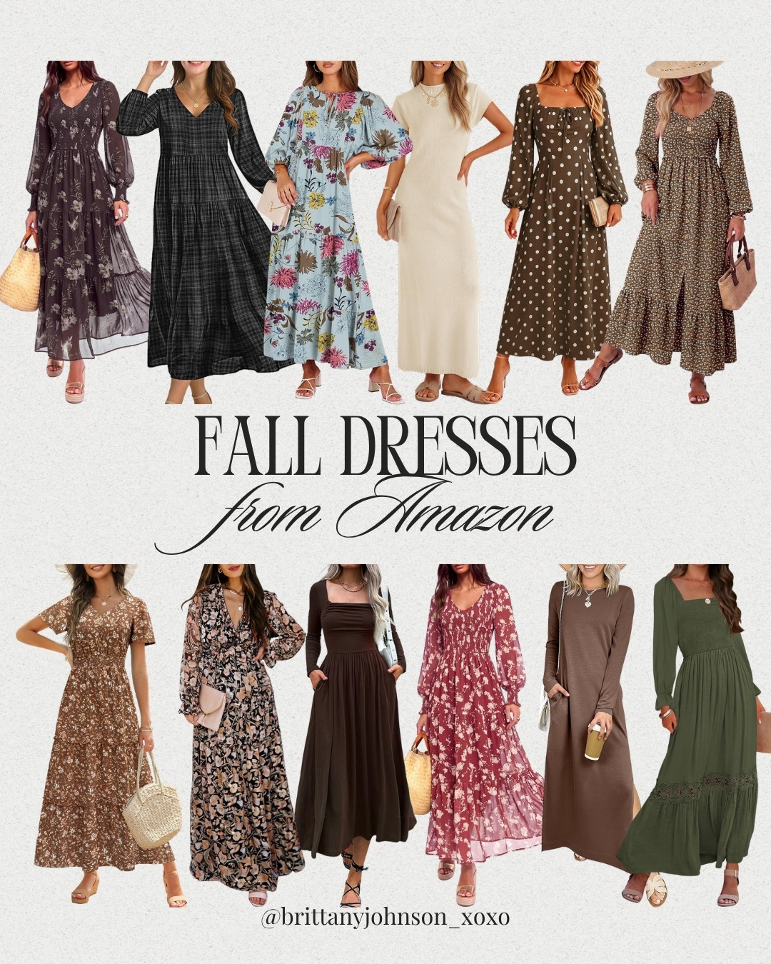 Amazon fall dresses that are perfect for everything from family photos to fall weddings!🍂🤎 So many pretty prints + colors! 

 #LTKootd #LTKSeasonal #LTKSaleAlert