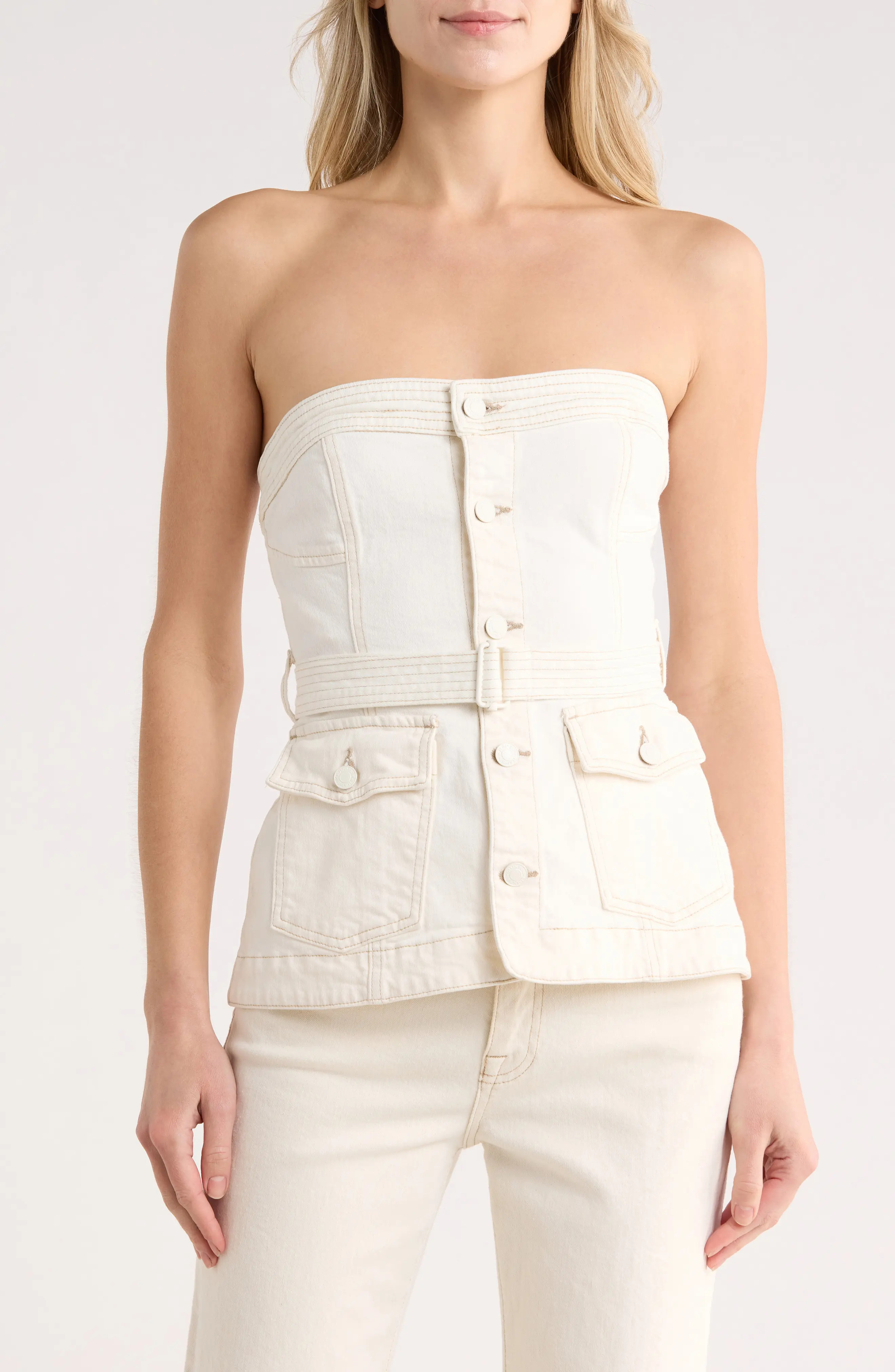 Cyan Belted Bustier Top (Women) | Nordstromrack | Nordstrom Rack